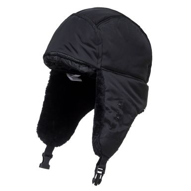 Winter Trapper Cap, , R, Black
