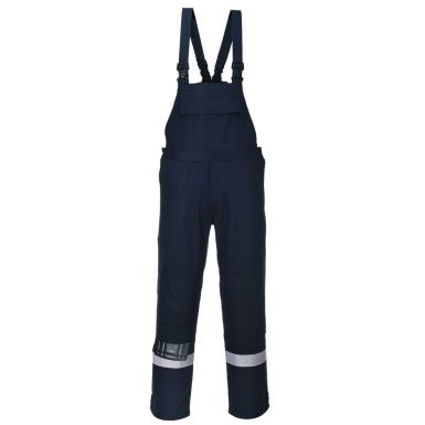 Bizflame Work Bib and Brace, L, R, Navy