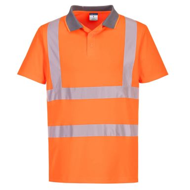 Eco Hi-Vis Polo Shirt S/S (6 Pack) , 4XL, R, Orange