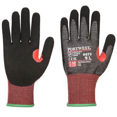 CS Cut F13 Nitrile Glove, L, R, Black