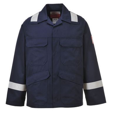 Bizflame Work Jacket, 4XL, R, Navy
