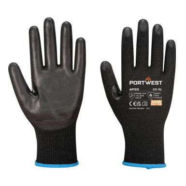 LR15 PU Touchscreen Glove (Pk12), L, R, Black