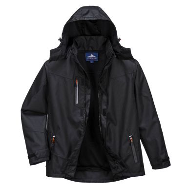 Outcoach Rain Jacket, 4XL, R, Black