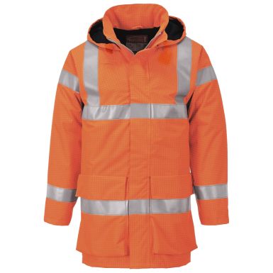Bizflame Rain Hi-Vis Multi Lite Jacket, L, R, Orange