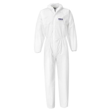 BizTex Microporous Coverall Type 5/6 (Pk50), L, R, White