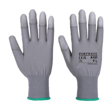 PU Fingertip Glove, L, R, Grey