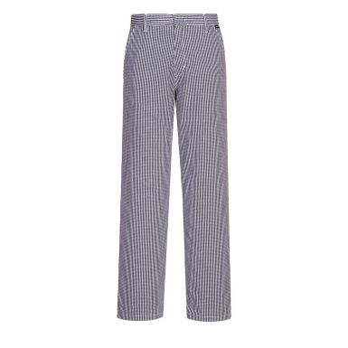 Barnet Chefs Trousers, L, R, Blue Check